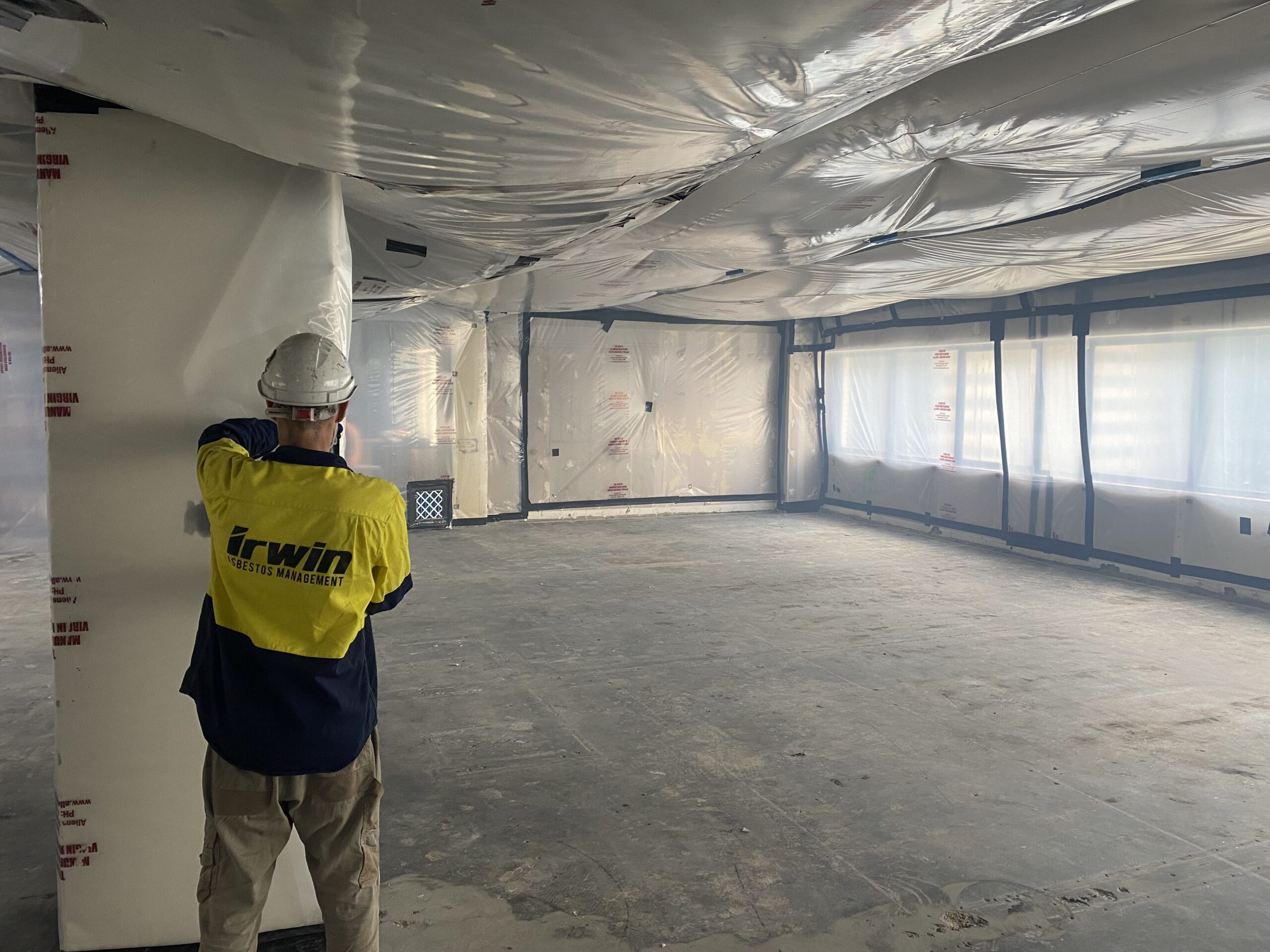 IMG_5354 Irwin Services asbestos removal specialist completing job at Brisbane property