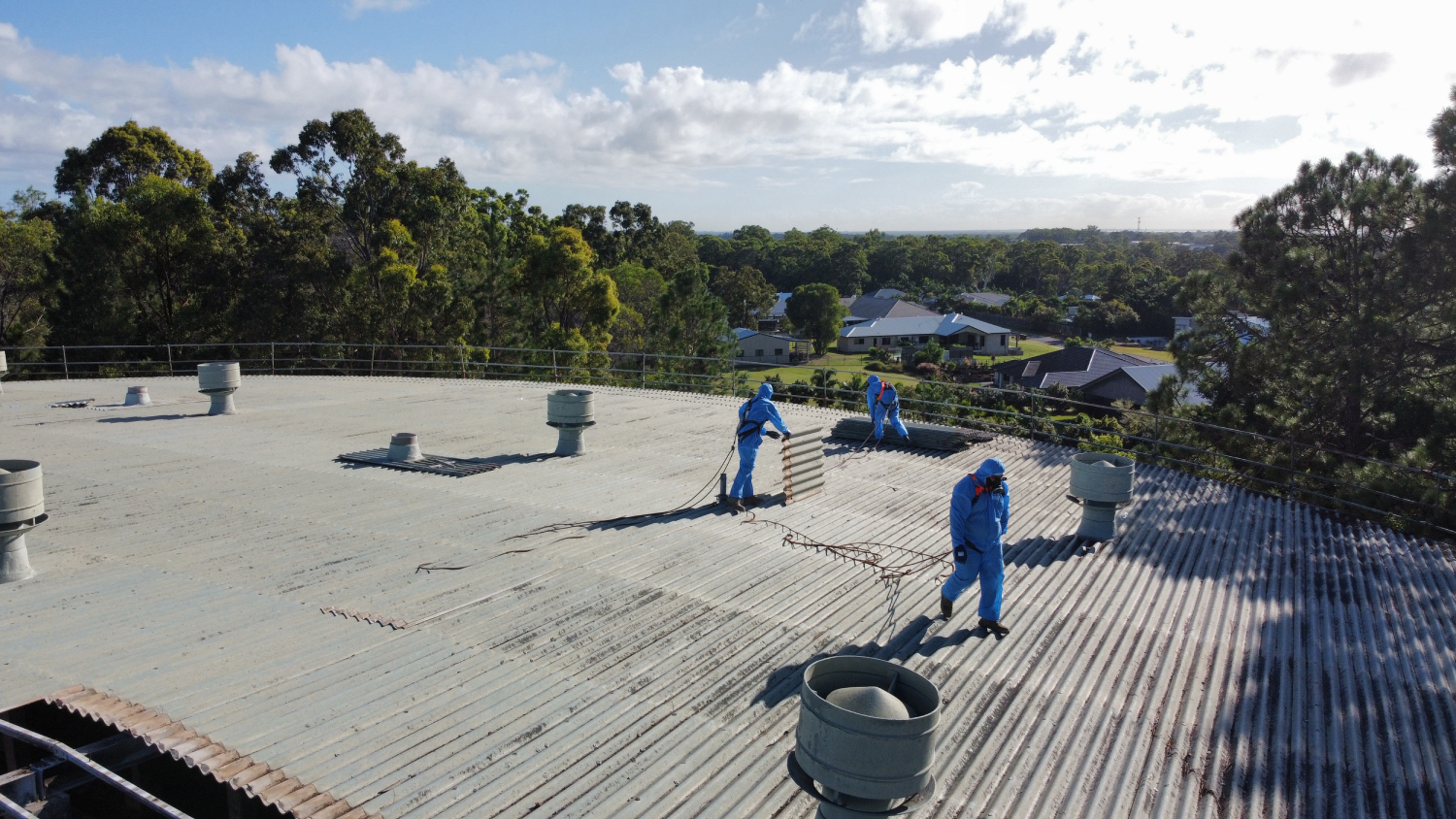 DCIM100MEDIADJI_0009.JPG Aerial drone view of Irwin Services asbestos removal site in Brisbane